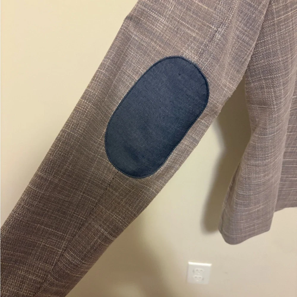 Tommy Hilfiger Multi-Color Blazer with Navy Elbow Patches - Picture 4 of 4
